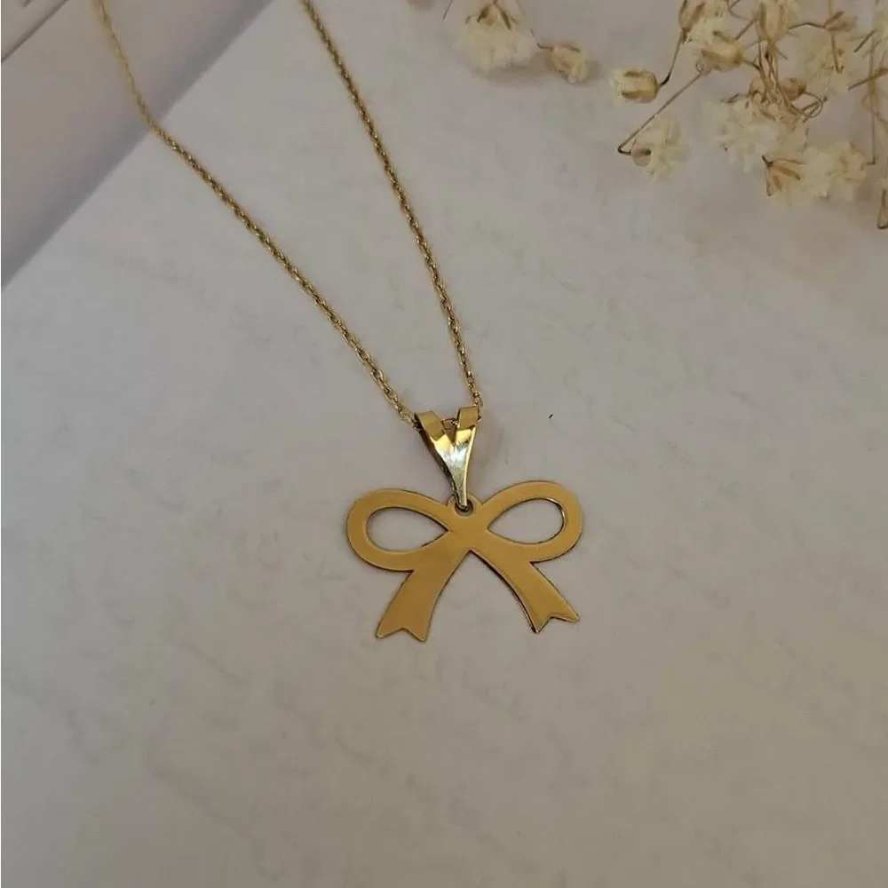 Bow necklace N899